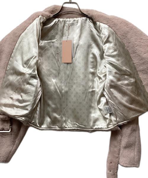 darich（ダーリッチ）darich (ダーリッチ) シャギーライダースジャケット ピンク サイズ:Freeの古着・服飾アイテム