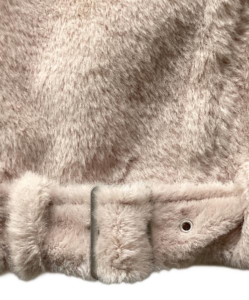 darich（ダーリッチ）darich (ダーリッチ) シャギーライダースジャケット ピンク サイズ:Freeの古着・服飾アイテム