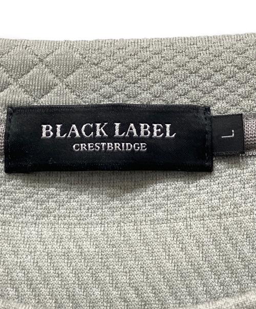 BLACK LABEL CRESTBRIDGE（ブラックレーベル クレストブリッジ）BLACK LABEL CRESTBRIDGE (ブラックレーベル クレストブリッジ) クルーネックスウェット グレー サイズ:Lの古着・服飾アイテム