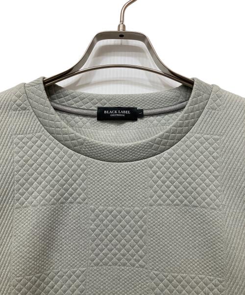 BLACK LABEL CRESTBRIDGE（ブラックレーベル クレストブリッジ）BLACK LABEL CRESTBRIDGE (ブラックレーベル クレストブリッジ) クルーネックスウェット グレー サイズ:Lの古着・服飾アイテム