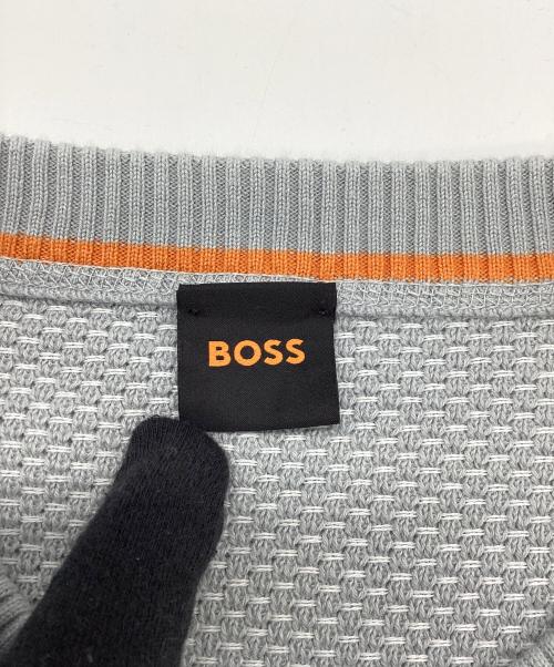 BOSS（ボス）BOSS (ボス) 薄手ニット グレー サイズ:XLの古着・服飾アイテム