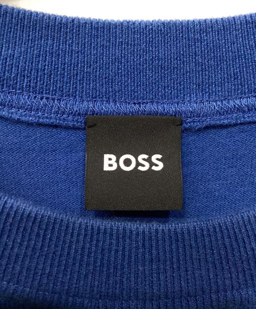 BOSS（ボス）BOSS (ボス) ロゴニット ブルー サイズ:Lの古着・服飾アイテム