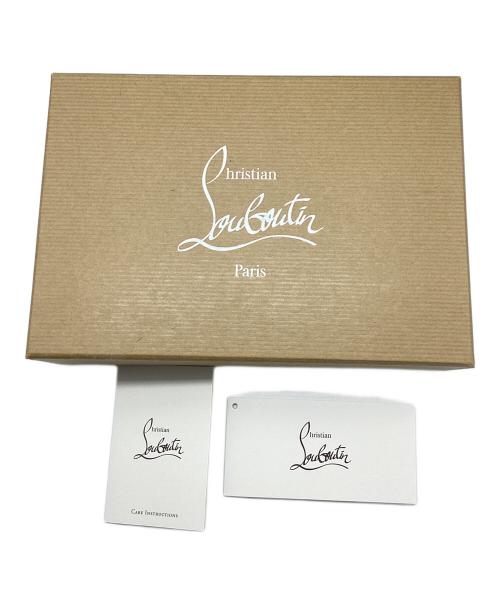 Christian Louboutin（クリスチャン・ルブタン）Christian Louboutin (クリスチャン・ルブタン) PANETTONE SPIKE ラウンドファスナー長財布 ブラック×ゴールドの古着・服飾アイテム