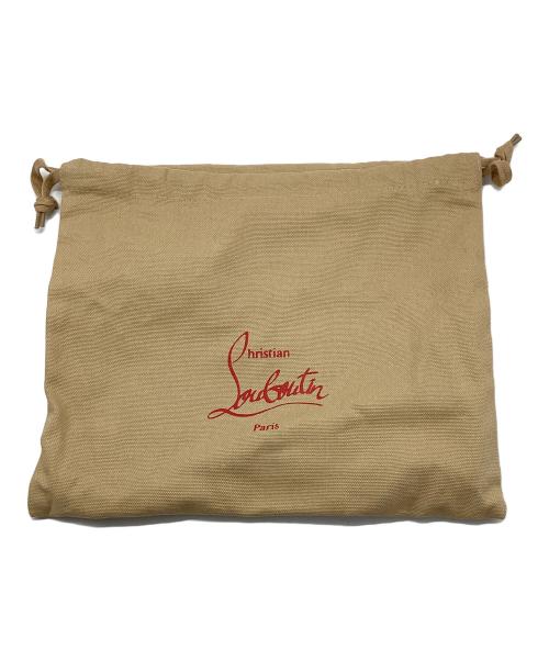 Christian Louboutin（クリスチャン・ルブタン）Christian Louboutin (クリスチャン・ルブタン) PANETTONE SPIKE ラウンドファスナー長財布 ブラック×ゴールドの古着・服飾アイテム