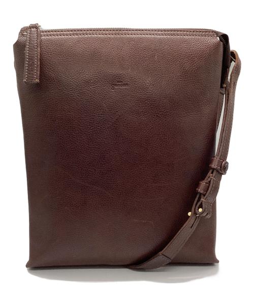dan genten（ダン ゲンテン）dan genten (ダン ゲンテン) レザーショルダーバッグ ダークブラウンの古着・服飾アイテム