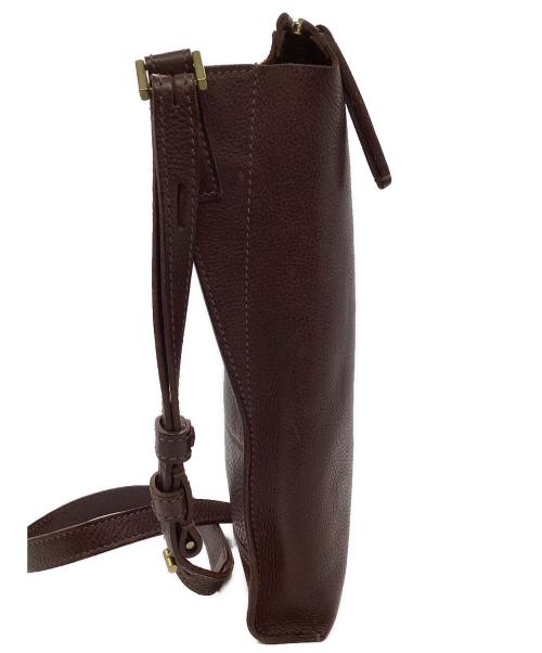 dan genten（ダン ゲンテン）dan genten (ダン ゲンテン) レザーショルダーバッグ ダークブラウンの古着・服飾アイテム