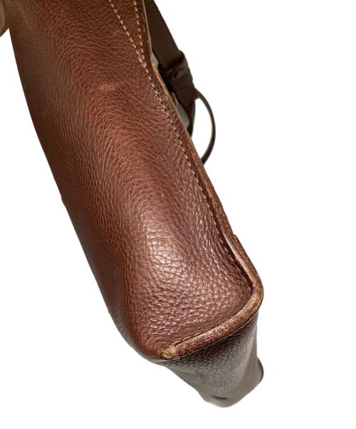dan genten（ダン ゲンテン）dan genten (ダン ゲンテン) レザーショルダーバッグ ダークブラウンの古着・服飾アイテム