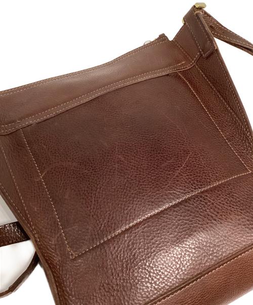 dan genten（ダン ゲンテン）dan genten (ダン ゲンテン) レザーショルダーバッグ ダークブラウンの古着・服飾アイテム