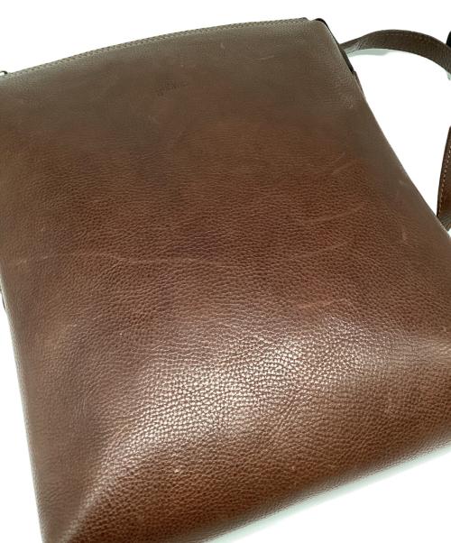 dan genten（ダン ゲンテン）dan genten (ダン ゲンテン) レザーショルダーバッグ ダークブラウンの古着・服飾アイテム