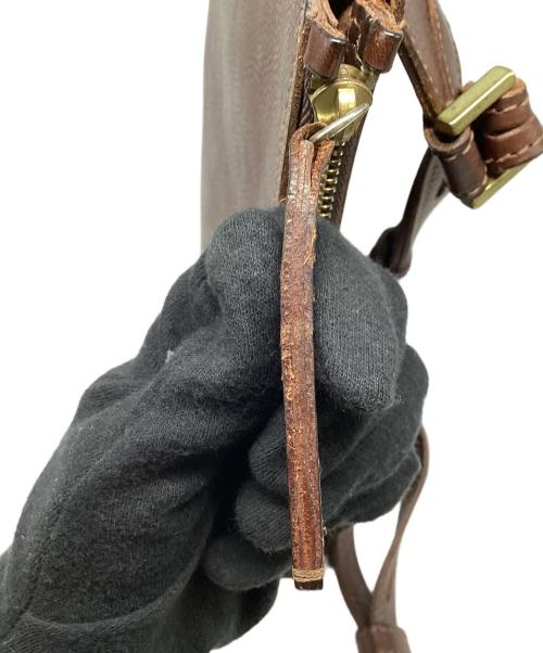 dan genten（ダン ゲンテン）dan genten (ダン ゲンテン) レザーショルダーバッグ ダークブラウンの古着・服飾アイテム