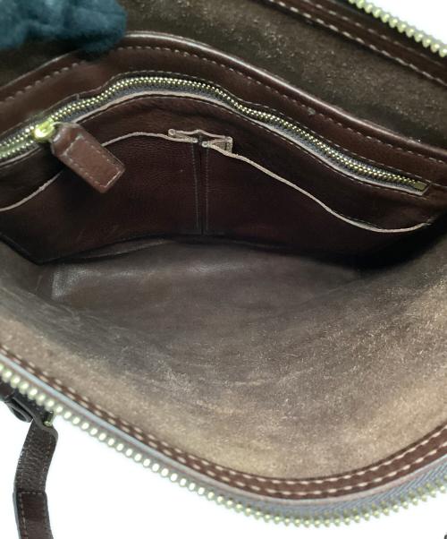 dan genten（ダン ゲンテン）dan genten (ダン ゲンテン) レザーショルダーバッグ ダークブラウンの古着・服飾アイテム