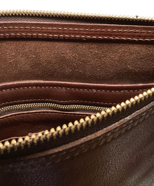 dan genten（ダン ゲンテン）dan genten (ダン ゲンテン) レザーショルダーバッグ ダークブラウンの古着・服飾アイテム