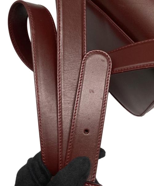 Cartier（カルティエ）Cartier (カルティエ) マストライン ショルダーバッグ ワインレッドの古着・服飾アイテム