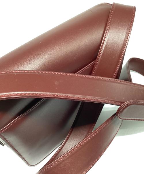 Cartier（カルティエ）Cartier (カルティエ) マストライン ショルダーバッグ ワインレッドの古着・服飾アイテム