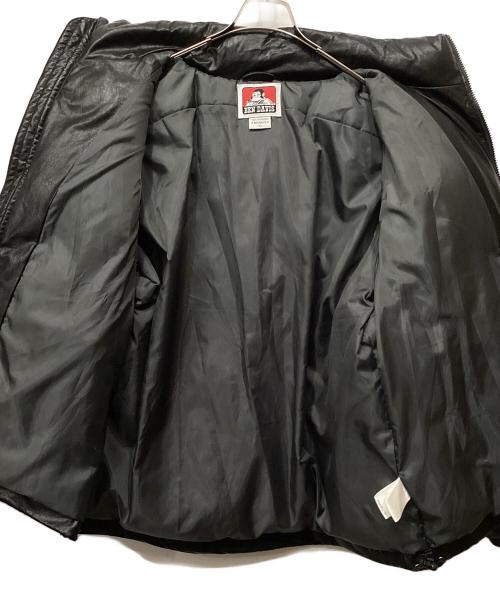 BEN DAVIS（ベンデイビス）BEN DAVIS (ベンデイビス) フェイクレザー中綿ジャケット ブラック サイズ:XLの古着・服飾アイテム