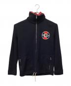 GUCCIグッチ）の古着「ジップパーカー」｜ネイビー×レッド