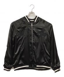 花旅楽団（ハナタビガクダン）の古着「リバーシブルスカジャン」｜ブラック