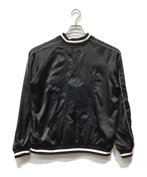 花旅楽団（ハナタビガクダン）花旅楽団 (ハナタビガクダン) リバーシブルスカジャン ブラック サイズ:XLの古着・服飾アイテム