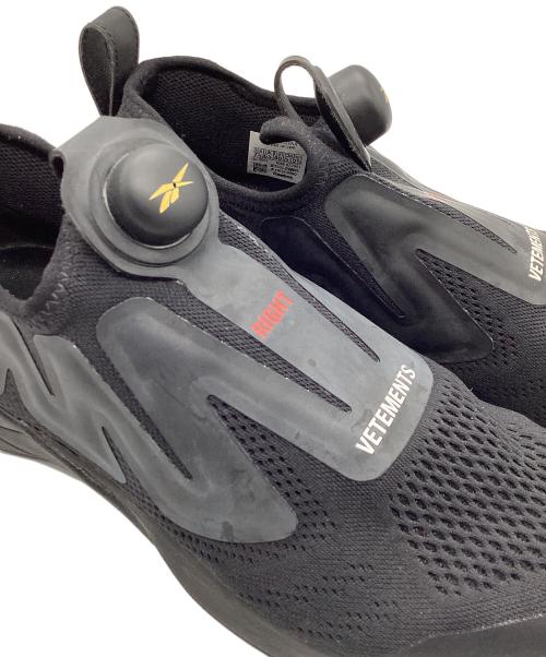 REEBOK（リーボック）REEBOK (リーボック) VETEMENTS (ヴェトモン) Pump Supreme(ポンプ シュプリーム) ブラック サイズ:25.5㎝の古着・服飾アイテム