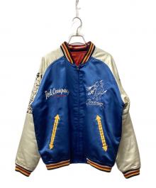 TED COMPANY（テッドカンパニー）の古着「リバーシブルスカジャン」｜ブルー×アイボリー