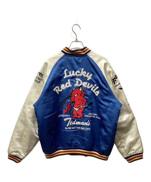 TED COMPANY（テッドカンパニー）TED COMPANY (テッドカンパニー) リバーシブルスカジャン ブルー×アイボリー サイズ:42の古着・服飾アイテム