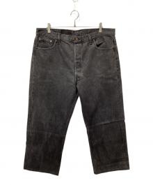 LEVI'S（リーバイス）の古着「デニムワイドパンツ」｜ブラック