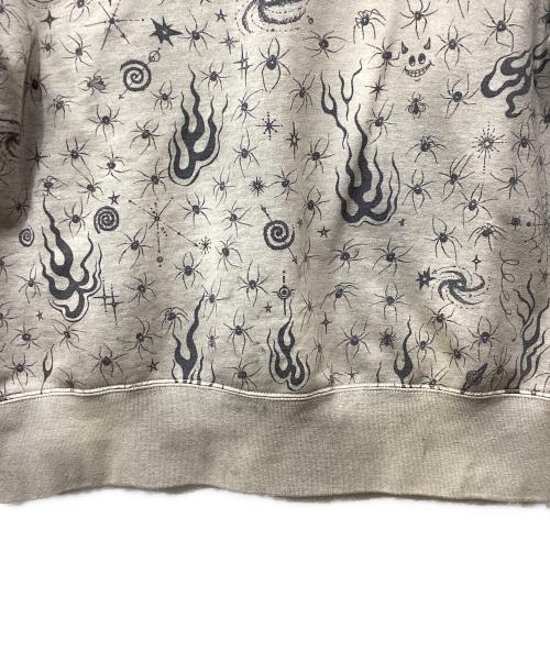 SAINT MICHAEL（セントマイケル）SAINT MICHAEL (セントマイケル) Dr.Woo DW HOODIE ライトグレー サイズ:Ｌの古着・服飾アイテム