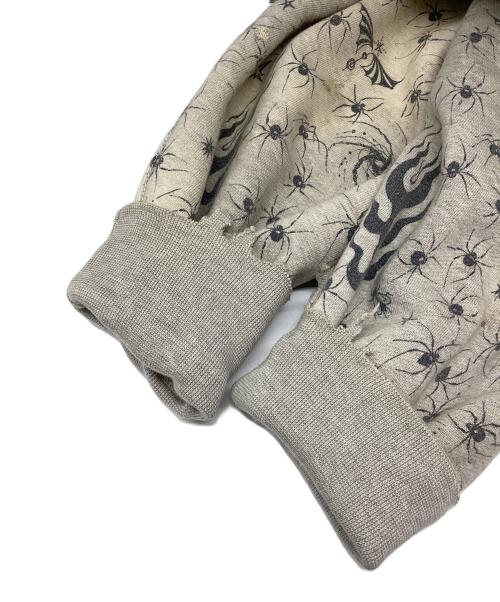 SAINT MICHAEL（セントマイケル）SAINT MICHAEL (セントマイケル) Dr.Woo DW HOODIE ライトグレー サイズ:Ｌの古着・服飾アイテム