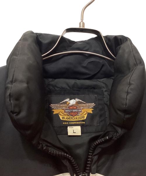 HARLEY-DAVIDSON（ハーレーダビッドソン）HARLEY-DAVIDSON (ハーレーダビッドソン) ハーレーダビッドソン　ダウンジャケット ブラック サイズ:Ｌの古着・服飾アイテム