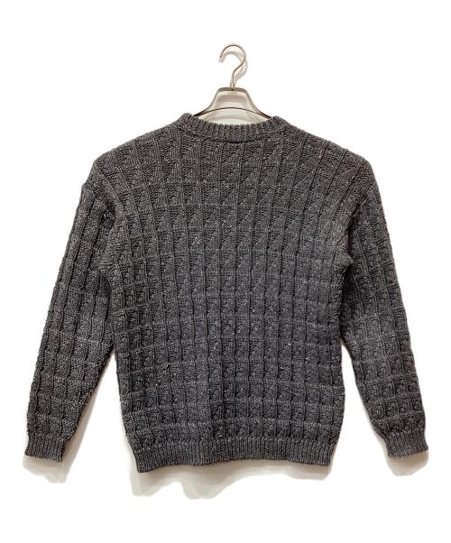 ARMANI JEANS（アルマーニジーンズ）ARMANI JEANS (アルマーニジーンズ) ロゴクルーニット グレー サイズ:Lの古着・服飾アイテム