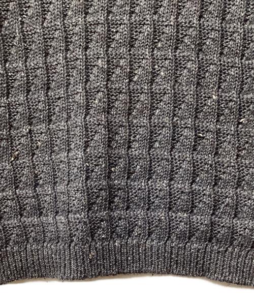 ARMANI JEANS（アルマーニジーンズ）ARMANI JEANS (アルマーニジーンズ) ロゴクルーニット グレー サイズ:Lの古着・服飾アイテム