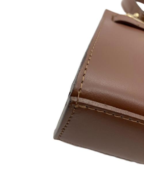 AULENTTI（オウレンティ）AULENTTI (オウレンティ) 2WAYミニバッグ ブラウンの古着・服飾アイテム