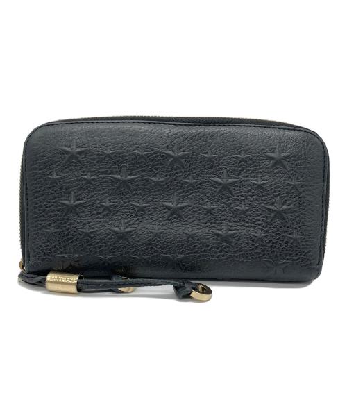 JIMMY CHOO（ジミーチュウ）JIMMY CHOO (ジミーチュウ) 長財布 ブラックの古着・服飾アイテム