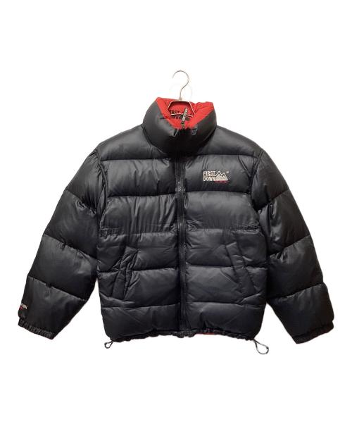 FIRST DOWN（ファーストダウン）FIRST DOWN (ファーストダウン) リバーシブルダウンジャケット レッド×ネイビー サイズ:Mの古着・服飾アイテム