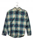 SUPREMEシュプリーム）の古着「Shadow Plaid Flannel Shirt」｜ブルー×ネイビー