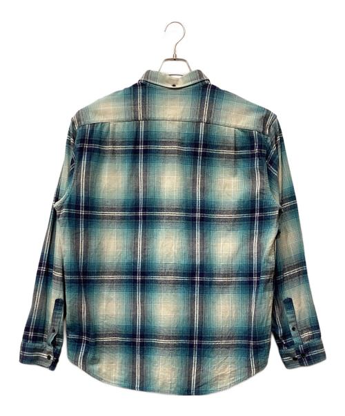 SUPREME（シュプリーム）SUPREME (シュプリーム) Shadow Plaid Flannel Shirt ブルー×ネイビー サイズ:XLの古着・服飾アイテム