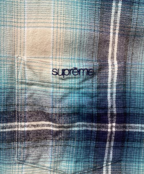 SUPREME（シュプリーム）SUPREME (シュプリーム) Shadow Plaid Flannel Shirt ブルー×ネイビー サイズ:XLの古着・服飾アイテム