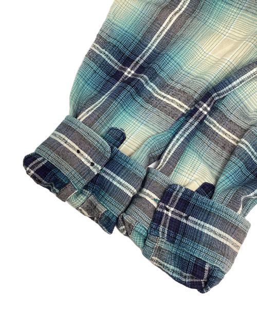 SUPREME（シュプリーム）SUPREME (シュプリーム) Shadow Plaid Flannel Shirt ブルー×ネイビー サイズ:XLの古着・服飾アイテム