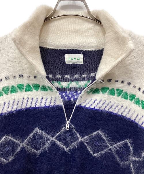 PAMM（パム）PAMM (パム) 食卓のノルディックハーフジップニット マルチカラー サイズ:Freeの古着・服飾アイテム