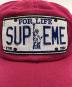 中古・古着 SUPREME (シュプリーム) License Plate 6-Panel cap ワインレッド：9000円