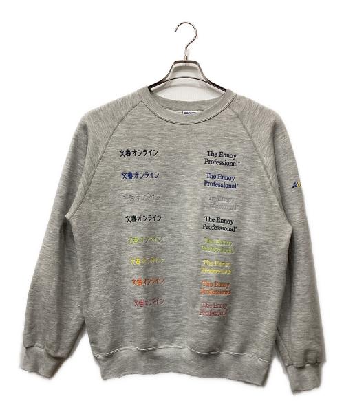 The Ennoy Professional（ザ エンノイ プロフェッショナル）The Ennoy Professional (ザ エンノイ プロフェッショナル) 週刊文春 (シュウカンブンシュン) スウェット グレー サイズ:Ｌの古着・服飾アイテム