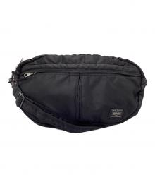 PORTER（ポーター）の古着「タンカー　ショルダーバッグ」｜ブラック×オレンジ