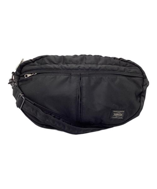 PORTER（ポーター）PORTER (ポーター) タンカー　ショルダーバッグ ブラック×オレンジの古着・服飾アイテム