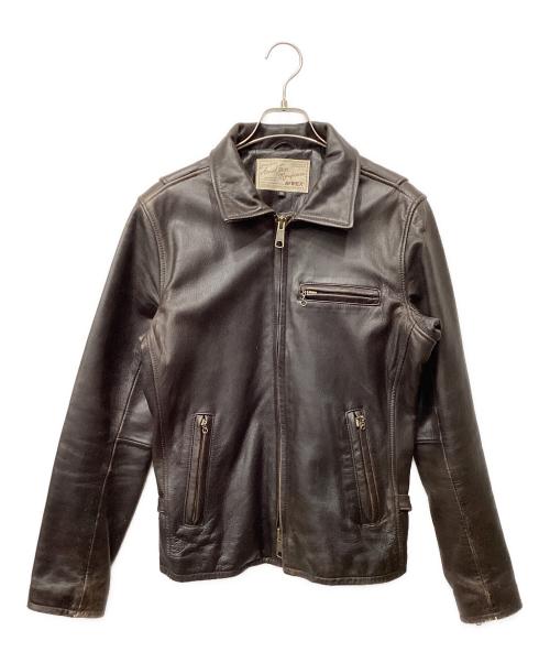 AVIREX（アヴィレックス）AVIREX (アヴィレックス) トラッカーライダース レザージャケット ブラウン サイズ:38の古着・服飾アイテム