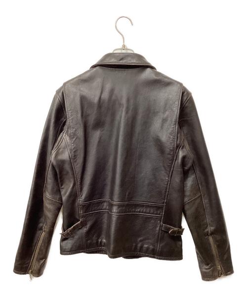 AVIREX（アヴィレックス）AVIREX (アヴィレックス) トラッカーライダース レザージャケット ブラウン サイズ:38の古着・服飾アイテム