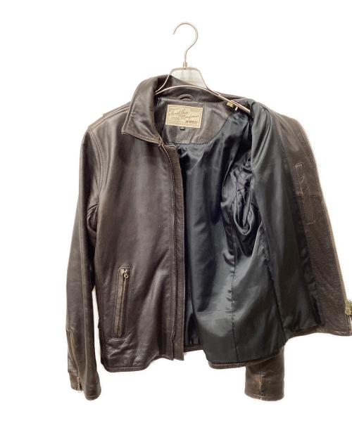 AVIREX（アヴィレックス）AVIREX (アヴィレックス) トラッカーライダース レザージャケット ブラウン サイズ:38の古着・服飾アイテム