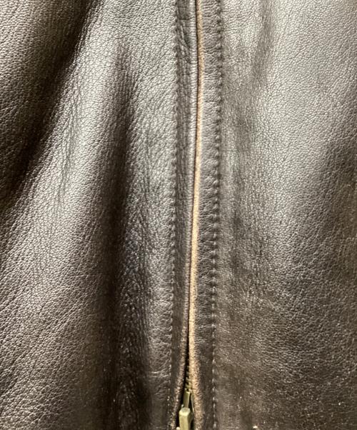 AVIREX（アヴィレックス）AVIREX (アヴィレックス) トラッカーライダース レザージャケット ブラウン サイズ:38の古着・服飾アイテム