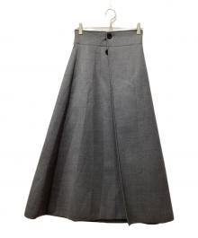 ETRE TOKYO（エトレトウキョウ）の古着「ボンディングラップスカート」｜グレー