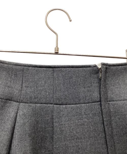 ETRE TOKYO（エトレトウキョウ）ETRE TOKYO (エトレトウキョウ) ボンディングラップスカート グレー サイズ:Mの古着・服飾アイテム