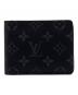 LOUIS VUITTON（ルイ ヴィトン）の古着「ポルトフォイユ ミュルティプル モノグラム」｜ブラック